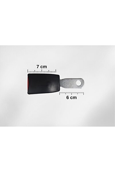 SS Oto Emniyet Kemeri Kilit KISA AYAK Demir Bağlama Klipsi (TOPLAM 13 CM)