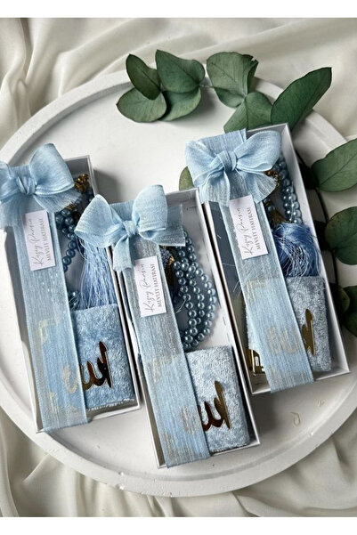 Mapel 10 Adet Mini Kuran ve Tesbih Bebek Mevlüt, doğum, doğum günü,bohça, nikah hediyelik