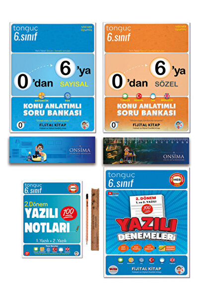 Tonguç Yayınları 6. Sınıf 0 dan 6 ya Konu Anlatımlı Soru Bankası - 2. Dönem Y...