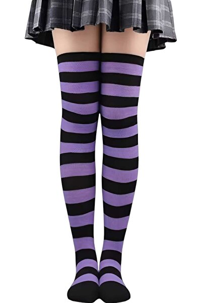 Trenderrs Women's Thick Stripe Knee High Socks