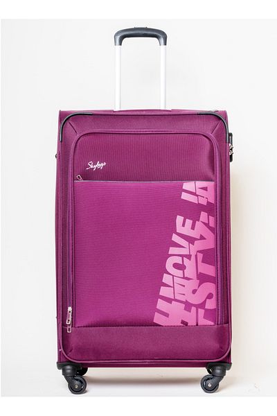 Skybags Rhumba Set Of 2 Luggage, Polyester Soft Sided, 20/28 Purple