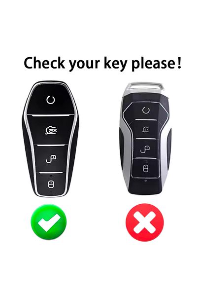 emii auto spare parts Byd Atto 3 Seal U Key Case Black/Red