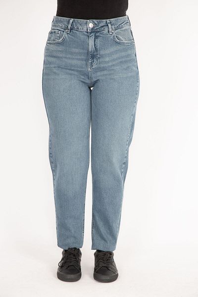 Şans Blugi de damă, albastru, mărime mare, cu 5 buzunare, lycra 65n36271