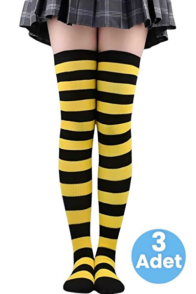 Trenderrs Жіночі колготки з товстою смужкою, 3 пари