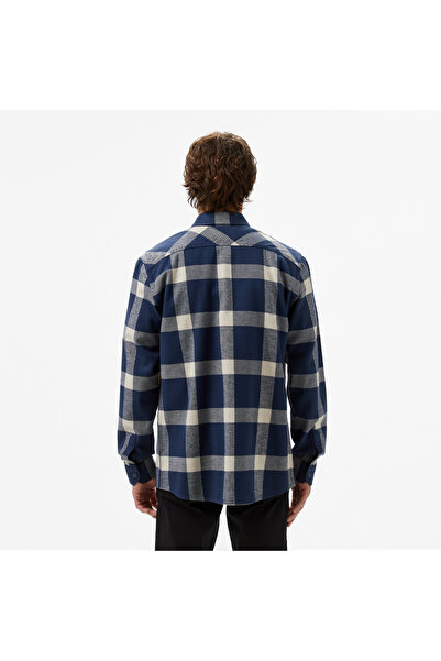 Lacoste Erkek Regular Fit Ekose Lacivert Gömlek