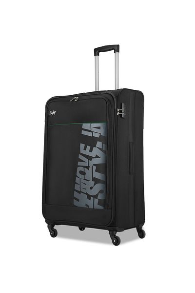 Skybags Rhumba Set Of 3 Luggage, Polyester Soft Sided, 20/24/28 Black