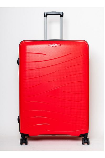 Skybags Maxx Checked Luggage | Hardside Polypropylene | 28", Red