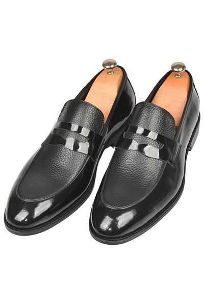 DeepSEA Pantofi clasici din piele neagră pentru bărbați 2509997