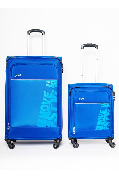 Skybags Rhumba Set Of 2 Luggage, Polyester Soft Sided, 20/28, Blue