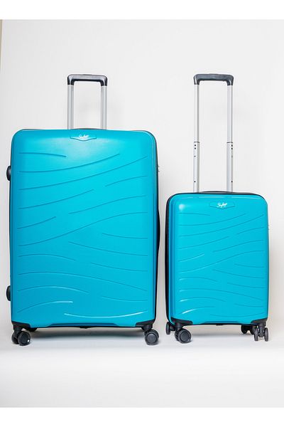 Skybags Set of 3 Polypropylene Maxx Luggage Trolley | 55/67/79, Blue