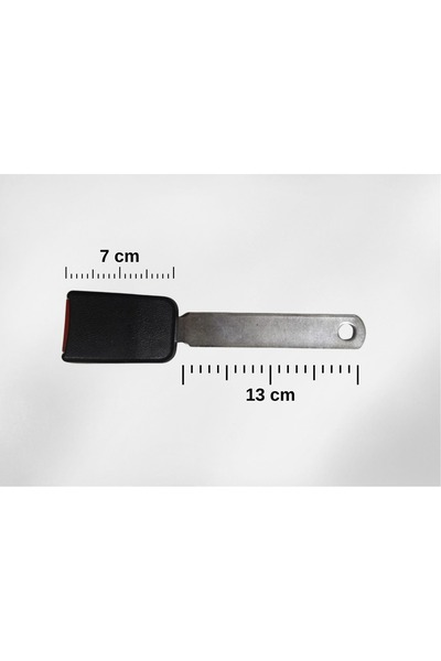 SS Oto Emniyet Kemeri Kilit EN UZUN BOY AYAK Demir Bağlama Klipsi (TOPLAM 20 CM)