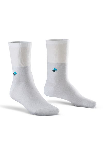 Bonny Silver Diabetic Socket Men's White Silver Socks 3 Pack