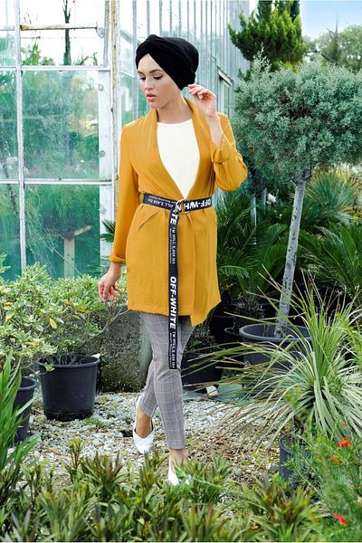 TRENDTESETTÜR Γυναικείο παντελόνι σε γκρι (GREY-MINK) καρό σχέδιο 0002