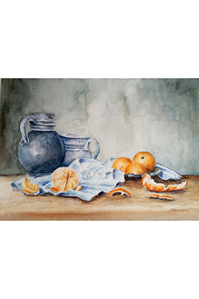 Sarisa Ακουαρέλα Νεκρή φύση