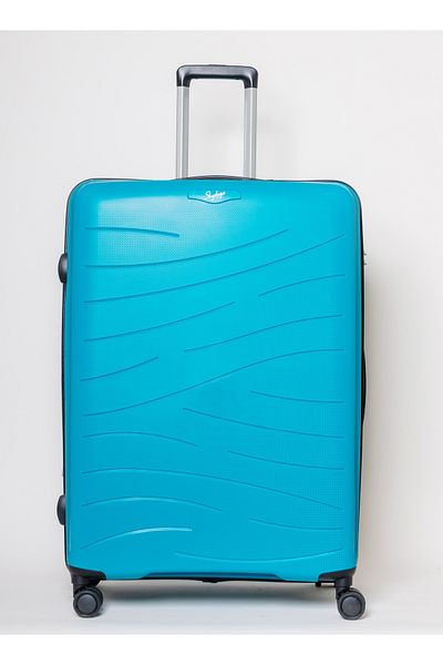 Skybags Maxx Checked Luggage | Hardside Polypropylene | 28", Blue