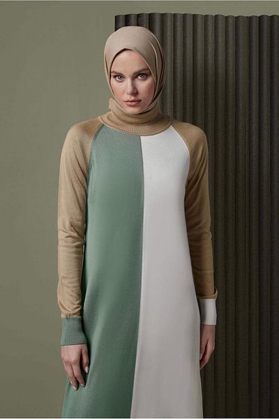 Alvina TRICOLOR TRICOT DRESS 42084
