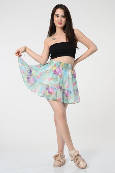Moda1001 Quzu Sa deznom Suknja - Mint