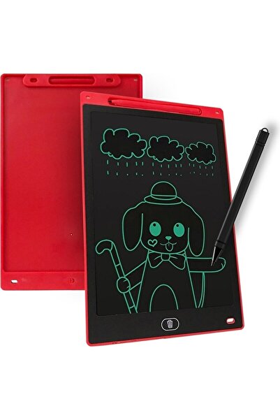 Blic 12'' Red Large Size Digital Children's Writing Board Graphics Drawing Tablet