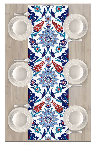 Bertille Home Seria Ramadan 140x40 cm Runner imprimat digital (din Rama)