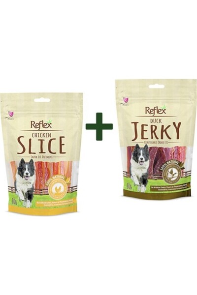 Reflex Köpek Ödül Maması Tavuklu Ve Ördekli 2'li 80 80gr