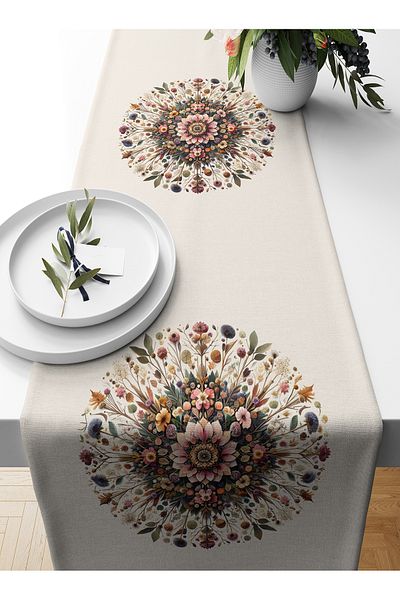 Bertille Home Ramadan Series 140x40 Cm Digital Printed Runner (Ramadan)