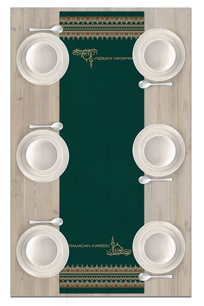 Bertille Home Ramadan Series 140x40 Cm Digital Printed Runner (Ramadan)