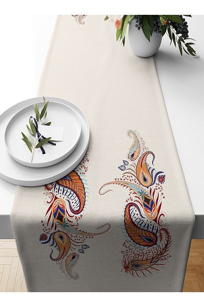 Bertille Home Ramadan Series 140x40 Cm Digital Printed Runner (Ramadan)