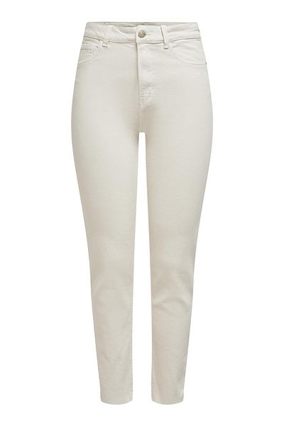 ONLY Women's Ecru Ankle Straigh Trousers 15175323 ONLEMILY 15175323
