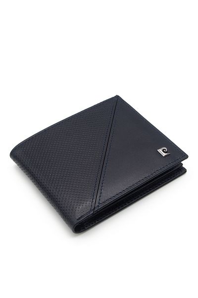 Pierre Cardin Navy Blue Leather Men's Wallet 2044Il5X