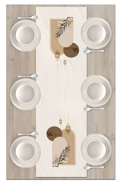 Bertille Home Ramadan Series 140x40 Cm Digital Printed Runner (Ramadan)