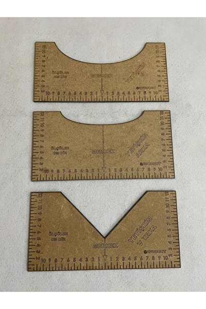 GBA YETİŞKİN 3lü Tshirt Hizalama Kalıbı ÖN VE ARKA V YAKA Logo Tasarım Yerleştirme Kalıbı