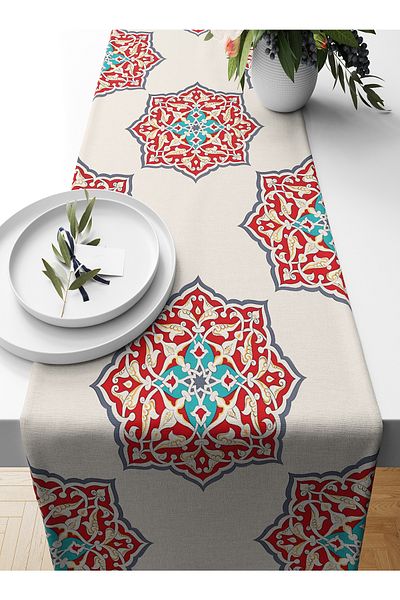 Bertille Home Ramadan Series 140x40 Cm Digital Printed Runner (Ramadan)
