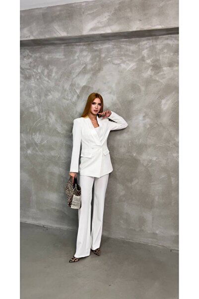 SUXİRCNHTMTS Γυναικείο σατέν κοστούμι Mostra με λεπτομέρειες