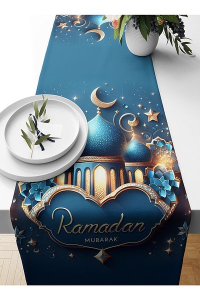 Bertille Home Ramadan Series 140x40 Cm Digital Printed Runner (Ramadan)