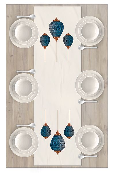 Bertille Home Ramadan Series 140x40 Cm Digital Printed Runner (Ramadan)