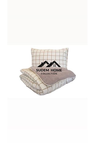 Sudemhome لحاف ويلسوفت من القطيفة على الوجهين وغطاء وسادة من الصوف الرقيق لحاف ناعم من ويلسوفت