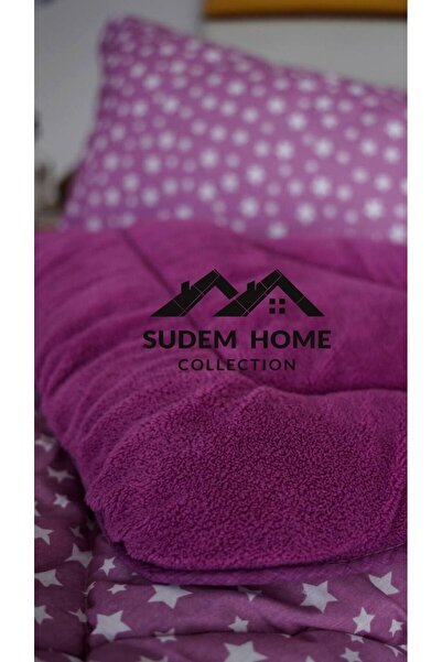 Sudemhome Одномісний двосторонній плюшевий ковдра і наволочка Pofuduk Polar Wellsoft М'яка ковдра