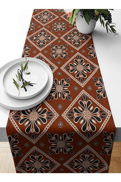 Bertille Home Ramadan Series 140x40 Cm Digital Printed Runner (Ramadan)