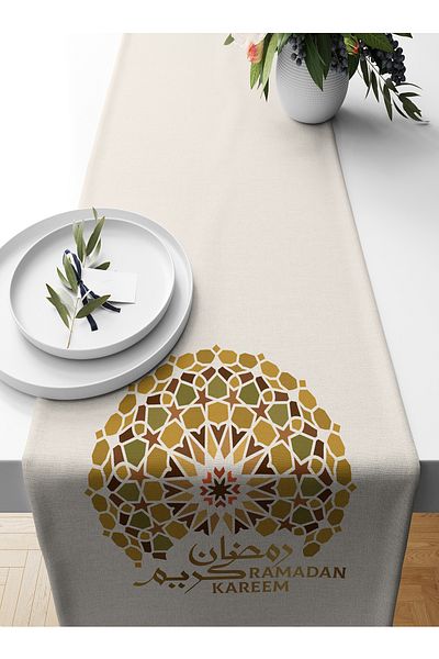 Bertille Home Ramadan Series 140x40 Cm Digital Printed Runner (Ramadan)