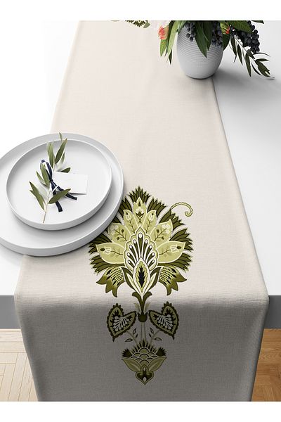 Bertille Home Ramadan Series 140x40 Cm Digital Printed Runner (Ramadan)