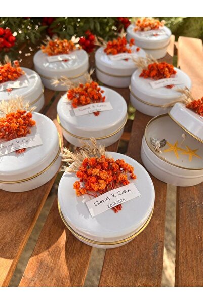 Mapel 15 Adet Metal Kutulu Mum Nikah Şekeri, Doğum, Sünnet, Düğün Nişan Söz, ...