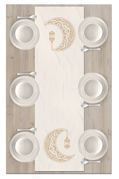 Bertille Home Ramadan Series 140x40 Cm Digital Printed Runner (Ramadan)