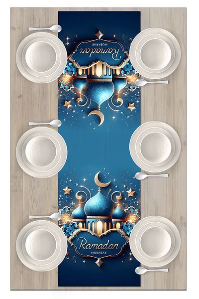 Bertille Home Ramadan Series 140x40 Cm Digital Printed Runner (Ramadan)