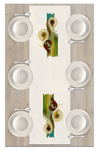 Bertille Home Ramadan Series 140x40 Cm Digital Printed Runner (Ramadan)