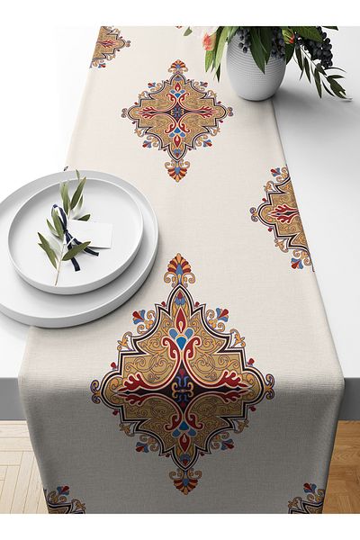 Bertille Home Ramadan Series 140x40 Cm Digital Printed Runner (Ramadan)