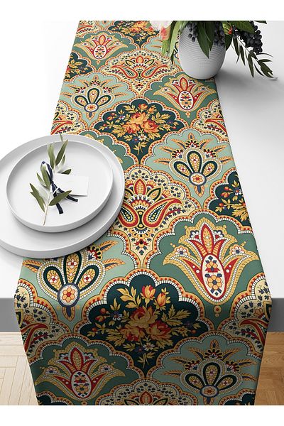 Bertille Home Ramadan Series 140x40 Cm Digital Printed Runner (Ramadan)