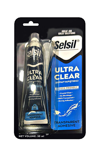 Selsil Ultra Clear Kristal Şeffaf Montaj Yapıştırıcı 50ml