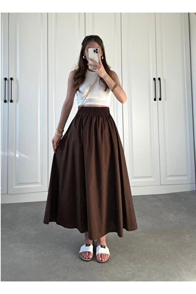 BLUEPERYY Fusta din Poplin