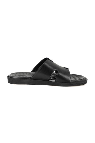 Desa Papuci de piele pentru bărbați Moses Black