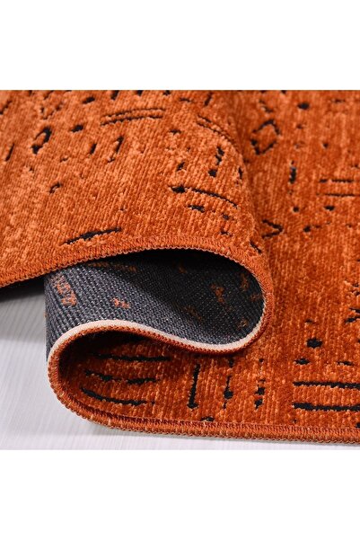 Crea Halı Vena Koleksiyonu Natural Lateks Jakarlı Antialerjik Dokuma Özel Ölçü Halı Yolluk